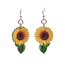 Load image into Gallery viewer, Vibrant Sunflower Earrings #1688