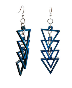 Equilateral Triangle Earrings #1555