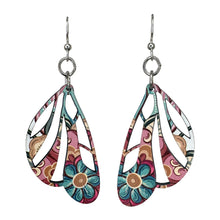 Load image into Gallery viewer, Paisley Wing Earrings #1781
