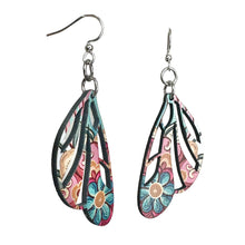 Load image into Gallery viewer, Paisley Wing Earrings #1781

