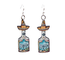 Load image into Gallery viewer, Tequila Sombrero Earrings #1724
