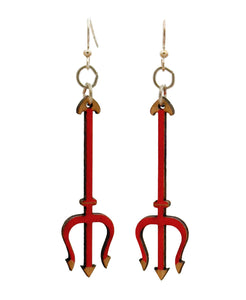 Devils Pitchfork Earrings #1746