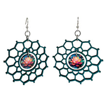 Load image into Gallery viewer, Centered Lotus Earrings #1766
