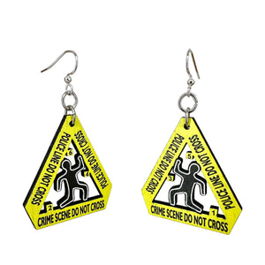 Crime Scene Earrings #1768