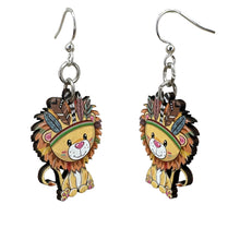 Load image into Gallery viewer, Little Wild Lion Earrings #1785
