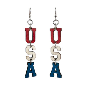 USA Earrings #1802