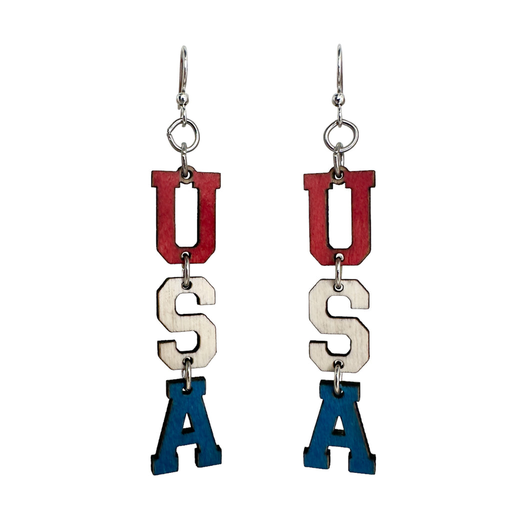 USA Earrings #1802