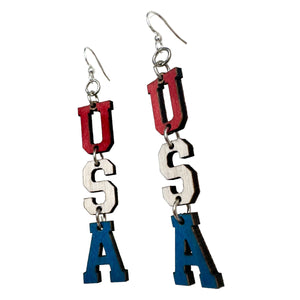 USA Earrings #1802