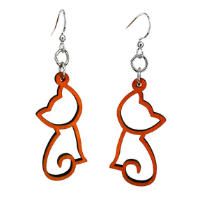 Kitten Outline Earrings #1807