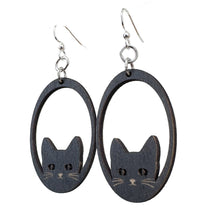 Load image into Gallery viewer, Sneaky Cat Earrings #1808
