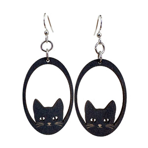 Sneaky Cat Earrings #1808