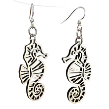 Load image into Gallery viewer, Seahorse Cut Out Earrings # 1817
