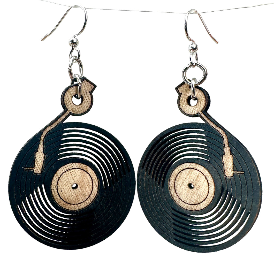 Vinyl Record Earrings #1818