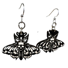 Load image into Gallery viewer, Death Moth Earrings #1823
