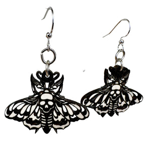 Death Moth Earrings #1823