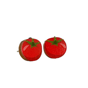 Tomato Stud Earrings #3032