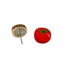 Load image into Gallery viewer, Tomato Stud Earrings #3032
