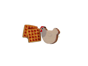 Chicken & Waffles Earrings #3106