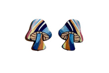 Load image into Gallery viewer, Psychedelic Mushroom Stud Earrings #3109
