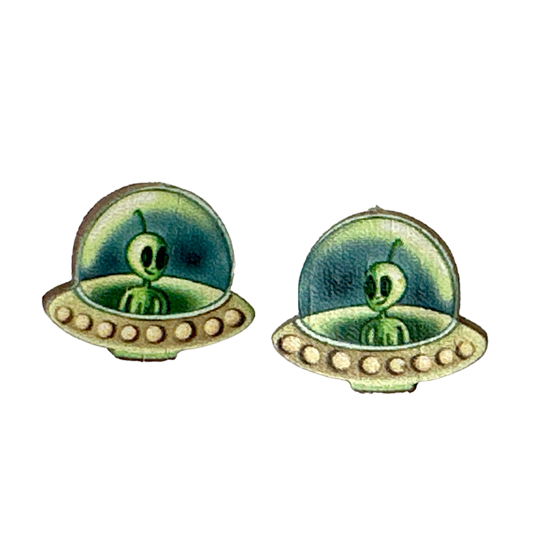 Alien Stud Earrings #3111