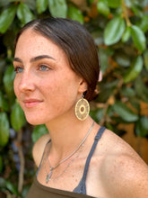 Load image into Gallery viewer, Tribal Sun Bamboo Earrings #983

