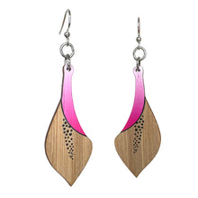 Load image into Gallery viewer, Calla Lily Bamboo Earrings #951
