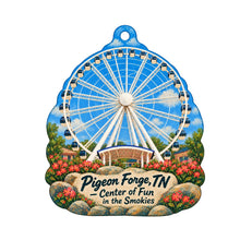 Load image into Gallery viewer, The Old Mill / Pigeon River Pottery Town Icon custom wood ornament OC532 on white
