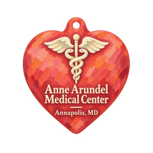 Load image into Gallery viewer, Anne Arundel Medical Center Logo custom wood ornament OC1019 on white
