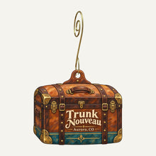 Load image into Gallery viewer, Trunk Nouveau Logo custom wood ornament OC1022 hanging on hook
