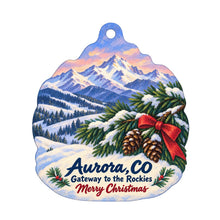 Load image into Gallery viewer, Trunk Nouveau Christmas custom wood ornament OC1023 on white
