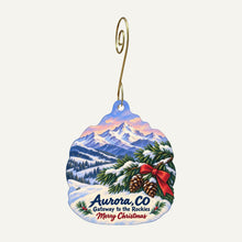 Load image into Gallery viewer, Trunk Nouveau Christmas custom wood ornament OC1023 hanging on hook
