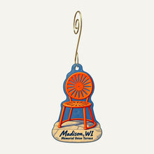 Load image into Gallery viewer, Monona Terrace Community &amp; Convention Center Town Icon custom wood ornament OC1030 hanging on hook

