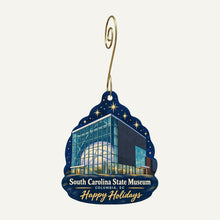 Load image into Gallery viewer, South Carolina State Museum Christmas custom wood ornament OC1035 hanging on hook
