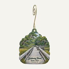 Load image into Gallery viewer, Skidaway Island State Park Logo custom wood ornament OC1043 hanging on hook
