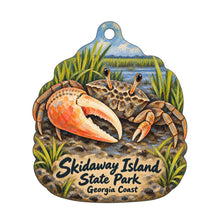 Load image into Gallery viewer, Skidaway Island State Park Town Icon custom wood ornament OC1045 on white
