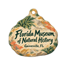 Load image into Gallery viewer, Florida Museum of Natural History Store Logo custom wood ornament OC1061 on white
