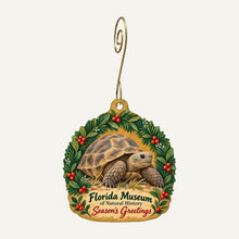 Load image into Gallery viewer, Florida Museum of Natural History Store Christmas custom wood ornament OC1062 hanging on hook
