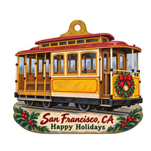 Load image into Gallery viewer, Local Take Christmas custom wood ornament OC1071 on white
