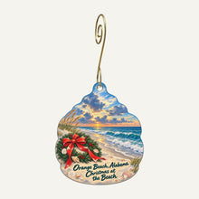 Load image into Gallery viewer, Maggie's Bottle &amp; Tail Christmas custom wood ornament OC1083 hanging on hook
