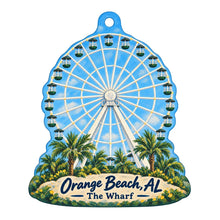 Load image into Gallery viewer, Maggie's Bottle &amp; Tail Town Icon custom wood ornament OC1084 on white
