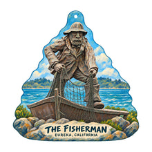 Load image into Gallery viewer, The Fisherman, Eureka California custom ornament OC1552 flat artwork
