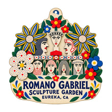 Load image into Gallery viewer, Romano Gabriel Sculpture Garden, Eureka California custom ornament OC1553 flat artwork
