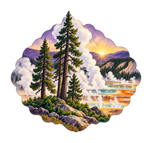 Load image into Gallery viewer, Steam Forest M109 original magnet artwork
