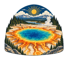 Load image into Gallery viewer, Prismatic Sunburst M113 original magnet artwork
