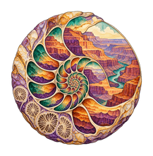 Load image into Gallery viewer, Ancient Sea Spiral M121 original magnet artwork
