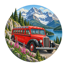Load image into Gallery viewer, Red Bus Journey M125 original magnet artwork
