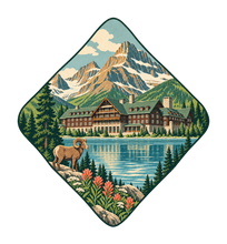 Load image into Gallery viewer, Many Glacier Hotel M126 original magnet artwork
