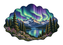 Load image into Gallery viewer, Northern Lights Pines M128 original magnet artwork
