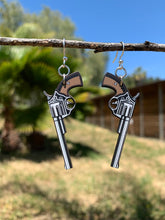 Load image into Gallery viewer, Western Pistol Earrings #1655
