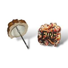 Load image into Gallery viewer, That's Fire Stud Earrings #3119
